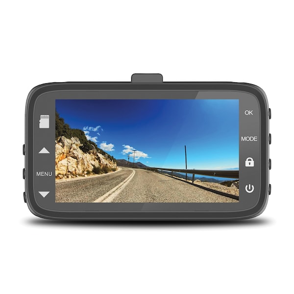 Minolta MNCD38 1080p Full HD Dash Camera with 3.2-Inch LCD Screen (Red) MNCD38-R